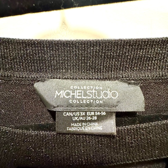 NWOT. black shimmery mock turtleneck seaters. - Picture 4 of 5